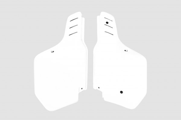 Fiancatine Laterali bianco per Kawasaki KX 125 (1988-89) - KX 250 (1988-89) - KX 500 (1988-02) - KDX 200 (1990-94)